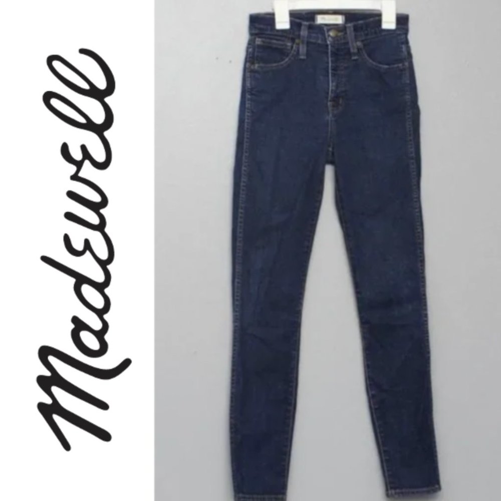 Madewell 10” High Rise Skinny Jeans | Dark Wash | 24